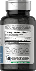 Horbäach DHEA 50mg 150 Tablets supplement bottle side panel