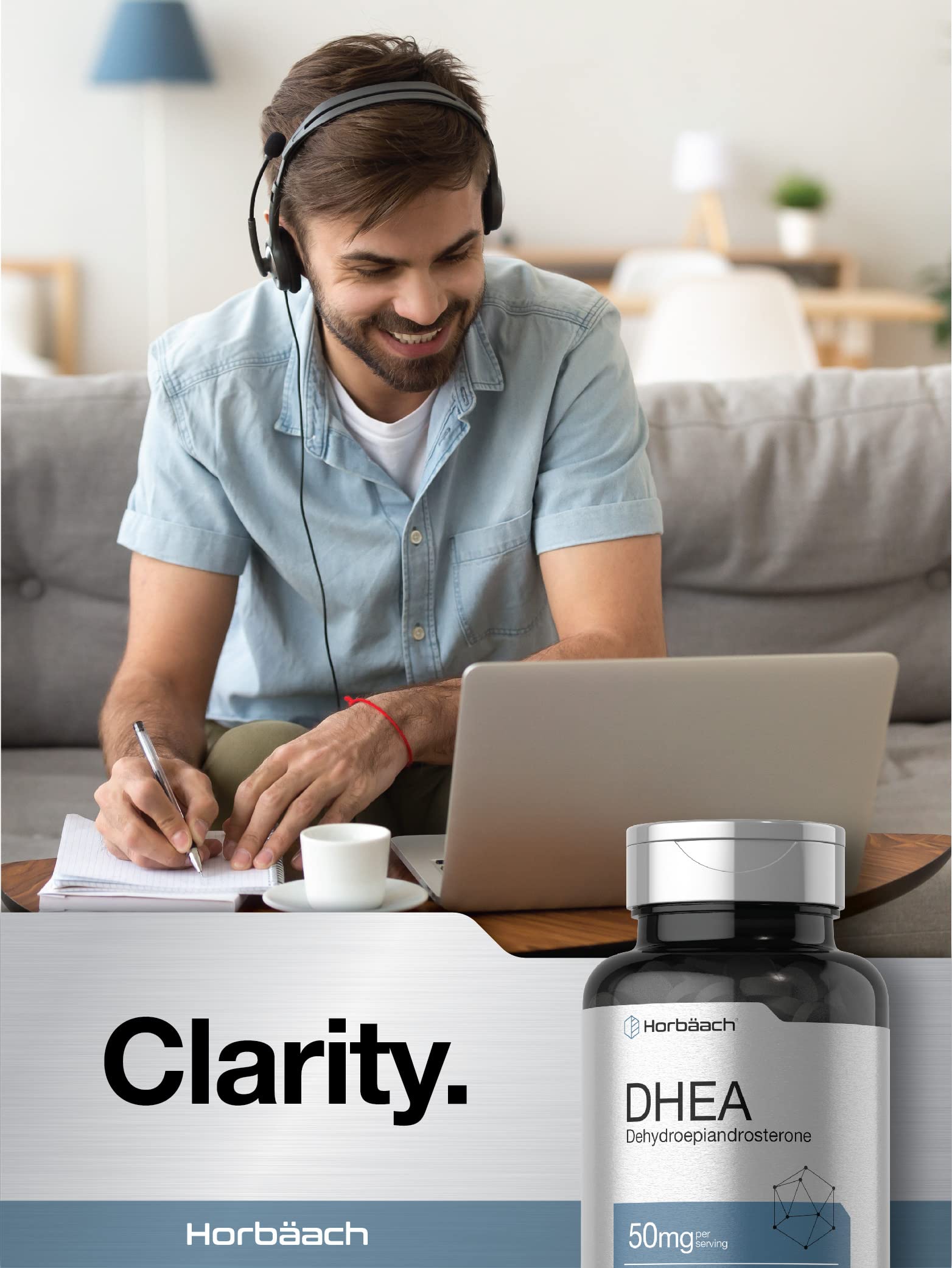 Per-pack DHEA 50mg serving information