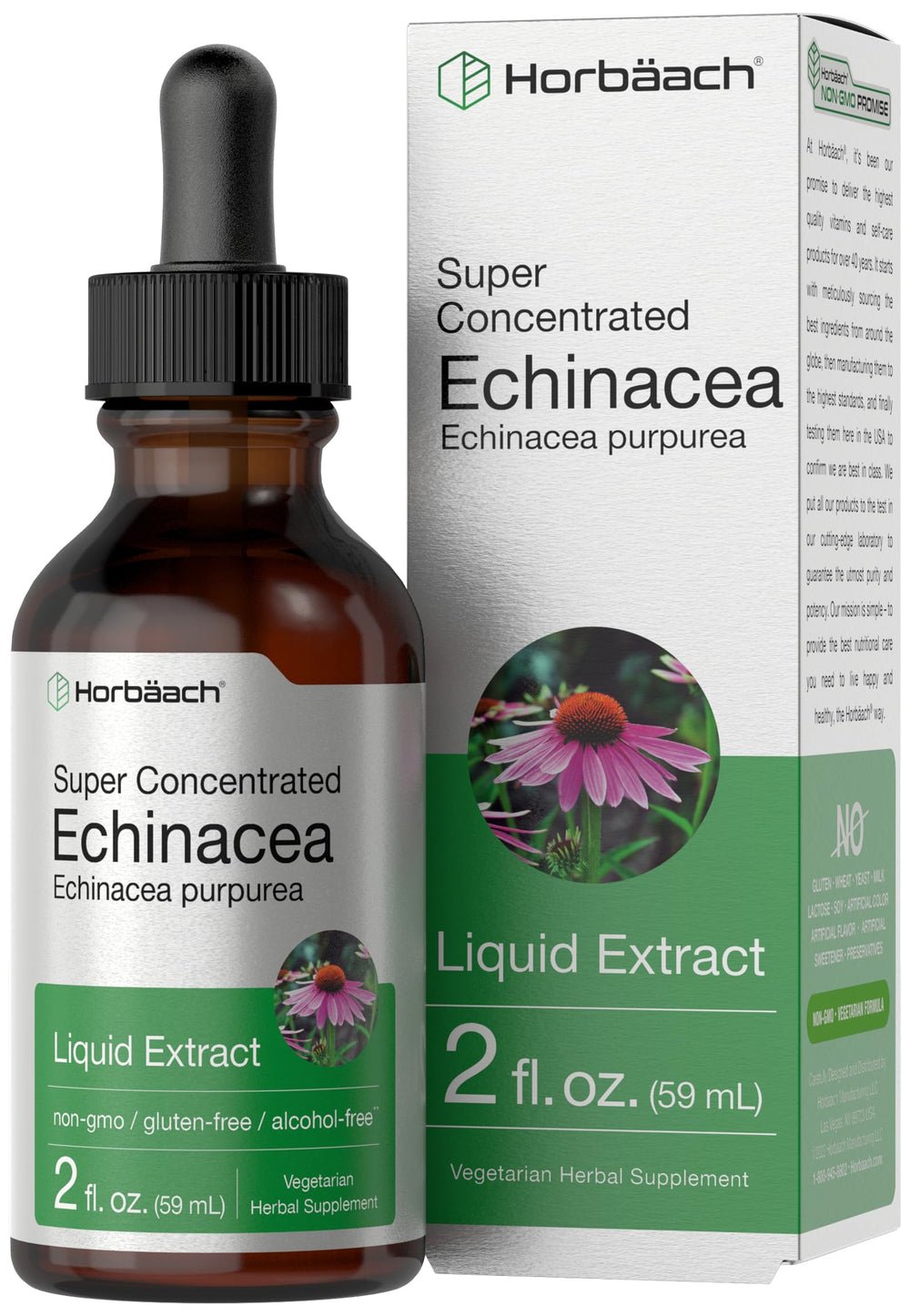 Horbaach Echinacea Drops herb tincture bottle 2 fl oz