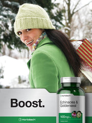 Vegetarian Echinacea Goldenseal capsules by Horbäach