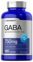 Horbäach GABA 750mg bottle front label