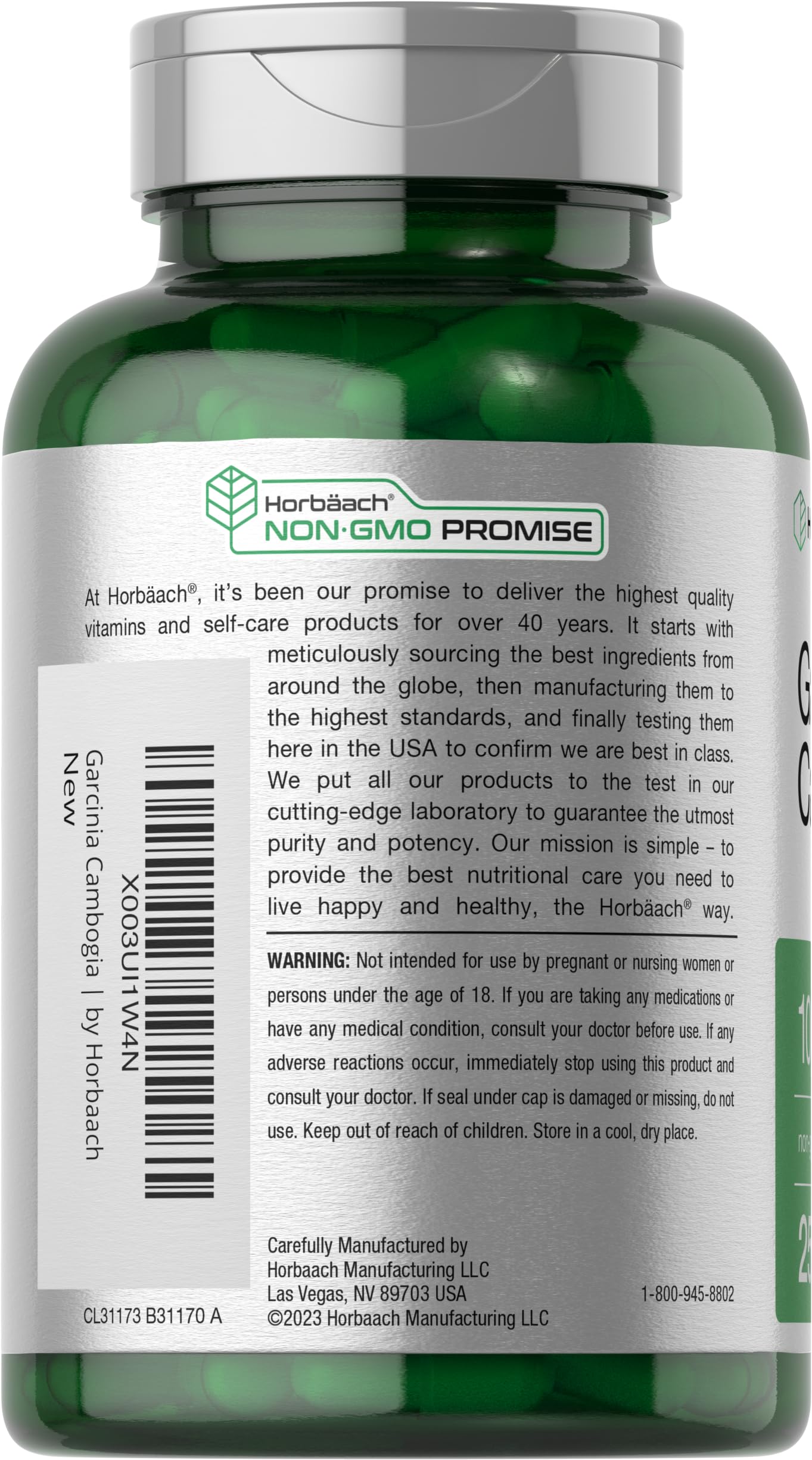 Garcinia Cambogia serving size on label