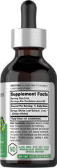 Horbäach Ginkgo Biloba Liquid 2 oz bottle back label