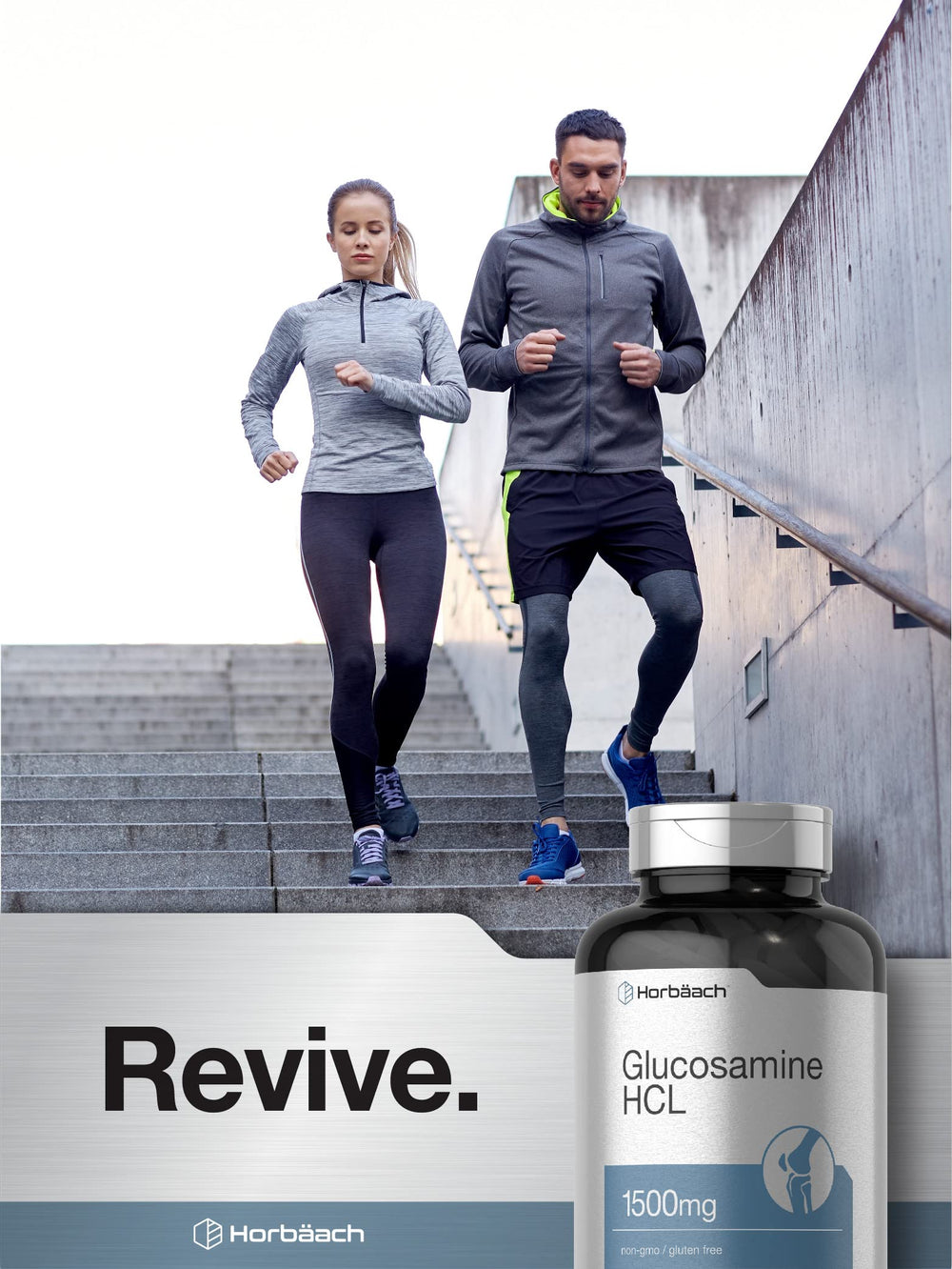 Gluten-free label on Horbäach Glucosamine HCL packaging