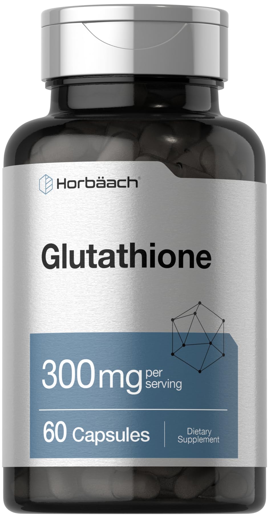 Horbaach Glutathione supplement bottle front view