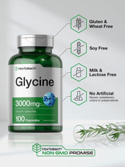 Ingredients panel for Horbäach Glycine 3000mg