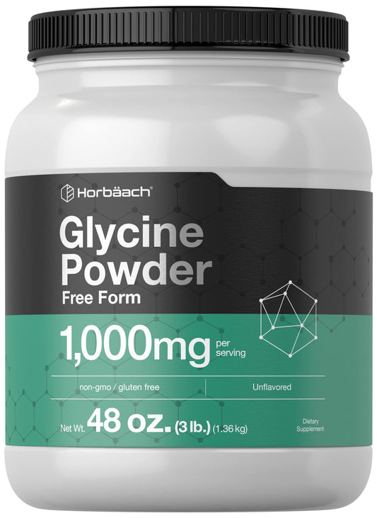 Front label of Horbaach Glycine Powder 3 lbs