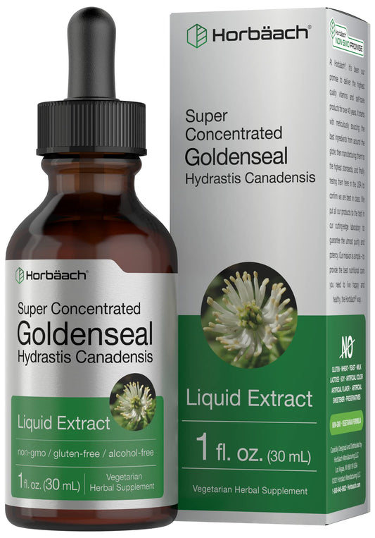 Bottle of Horbaach Goldenseal Tincture 1 fl oz