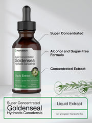 Ingredient panel for Horbaach Goldenseal tincture