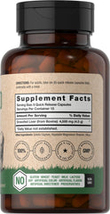 Supplement facts showing 4500 mg per serving