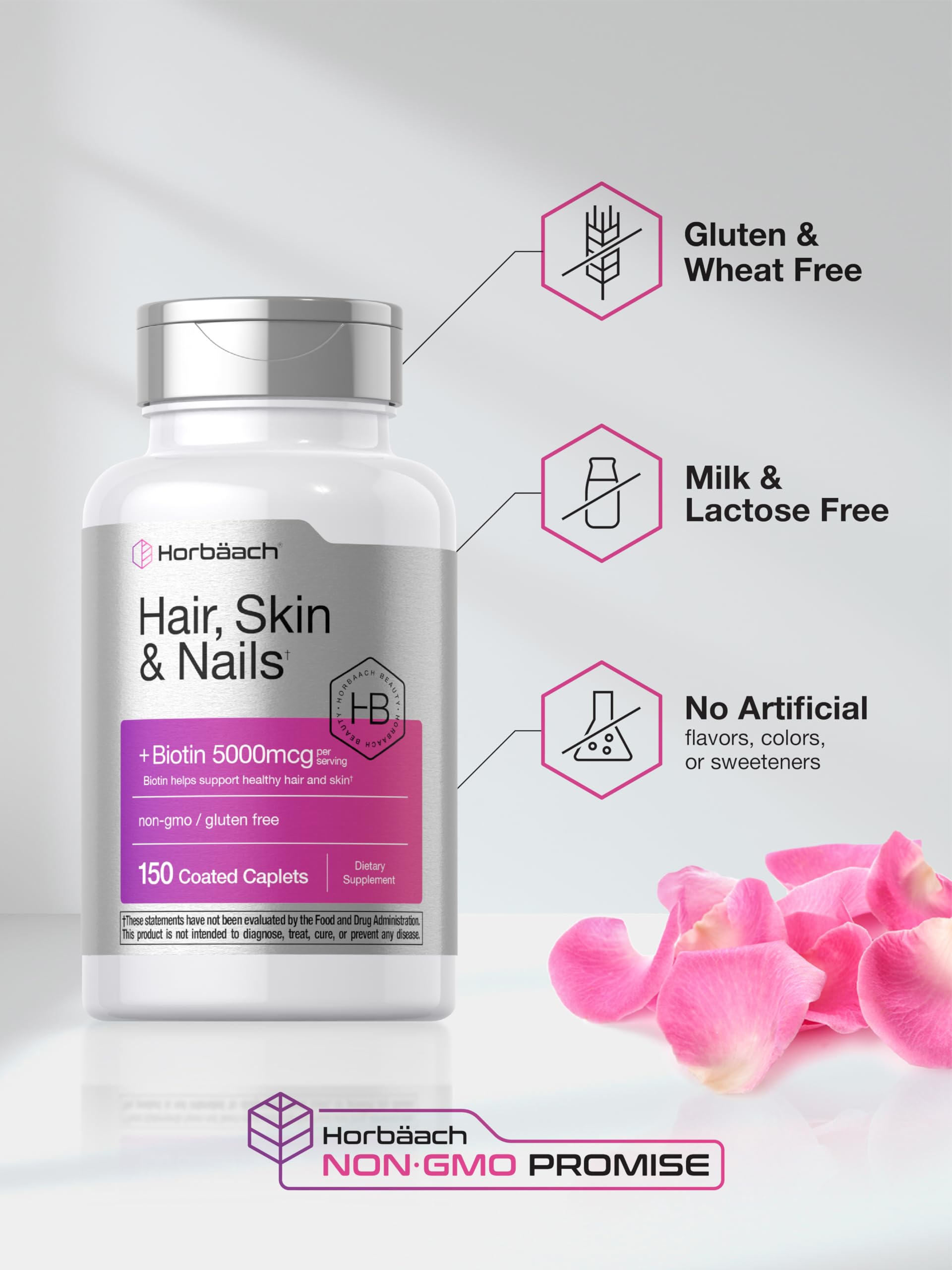 Label highlighting non-GMO and gluten-free features