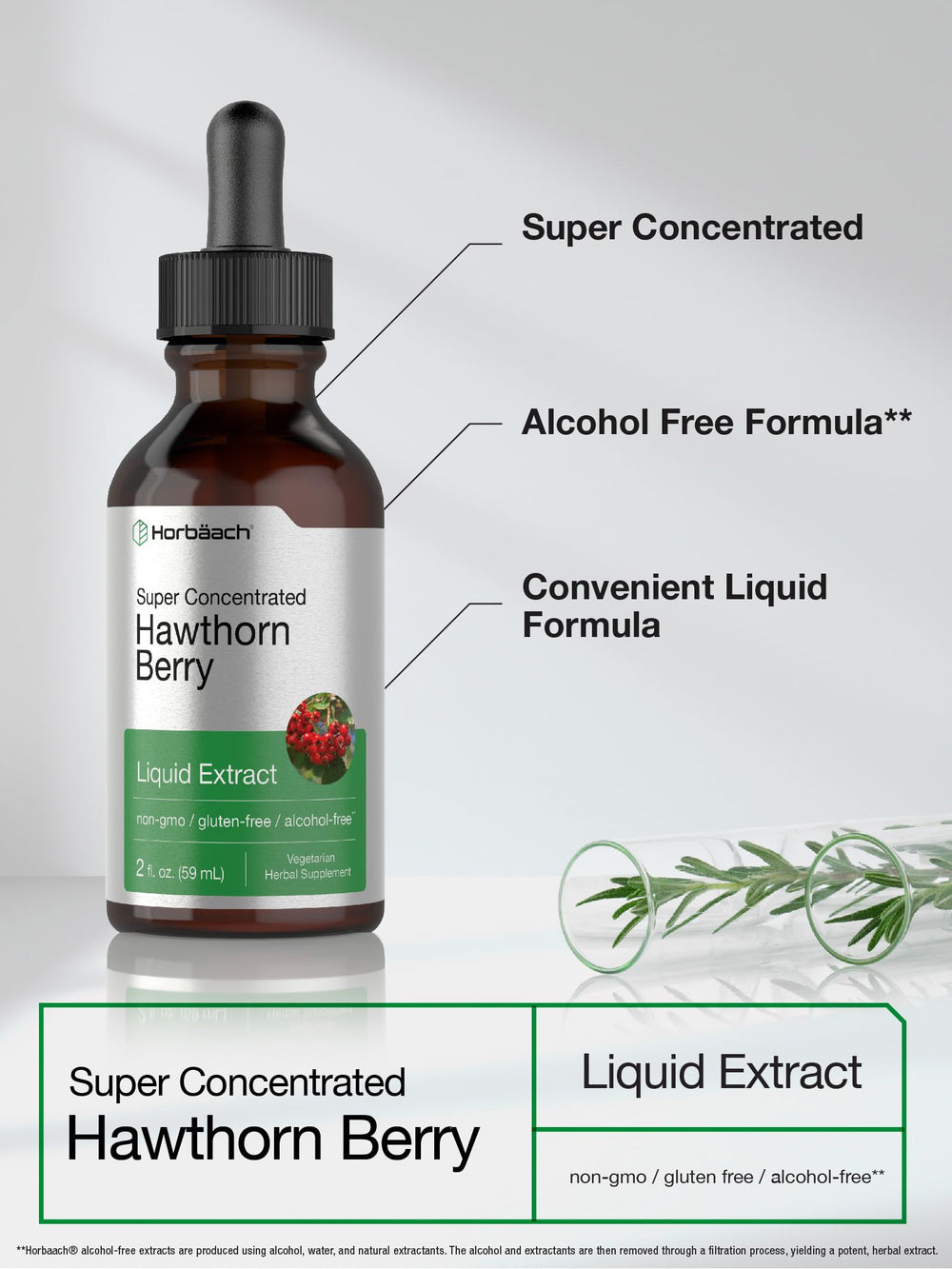 Ingredients list for Horbaach Hawthorn Berry Extract
