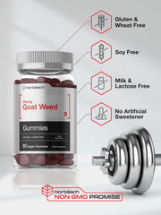 Vegan and gluten-free Horbaach Horny Goat Weed Gummies packaging