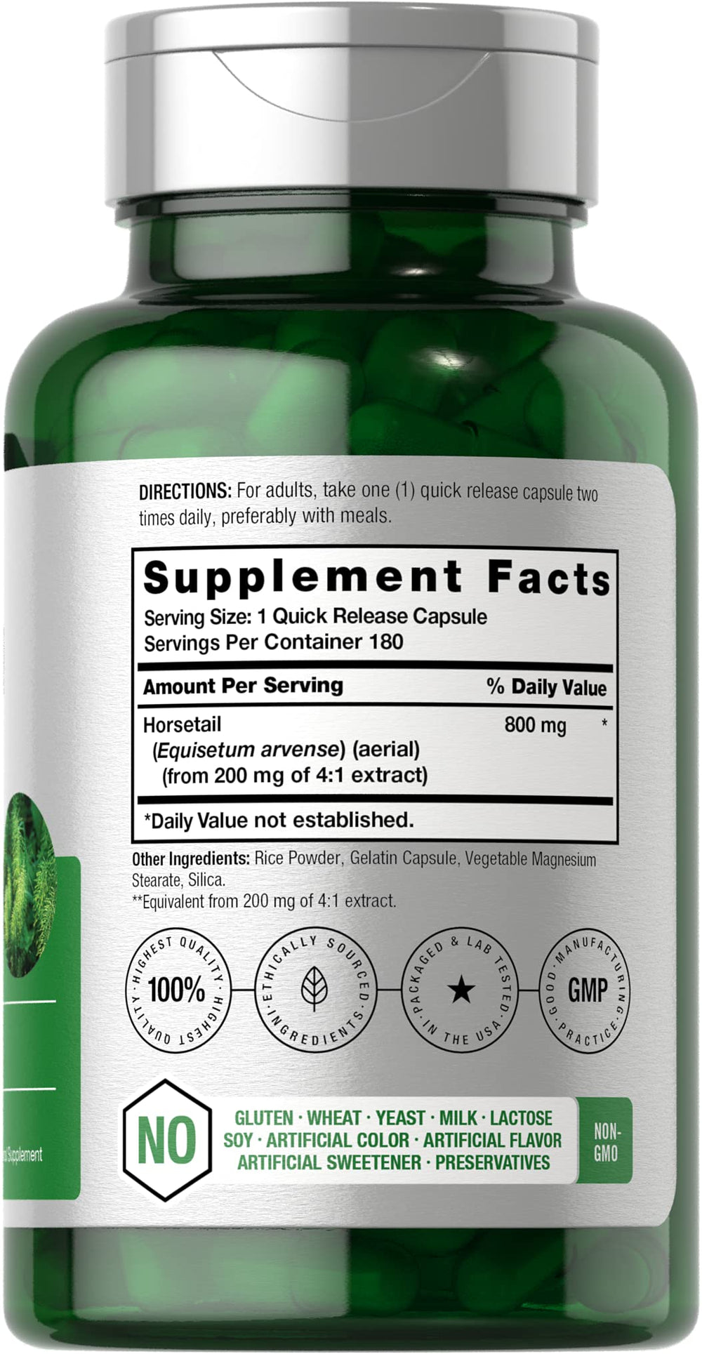 Horbäach Horsetail Herbal Supplement packaging