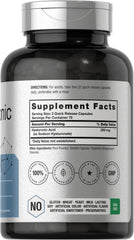 Close-up of quick-release hyaluronic acid capsules