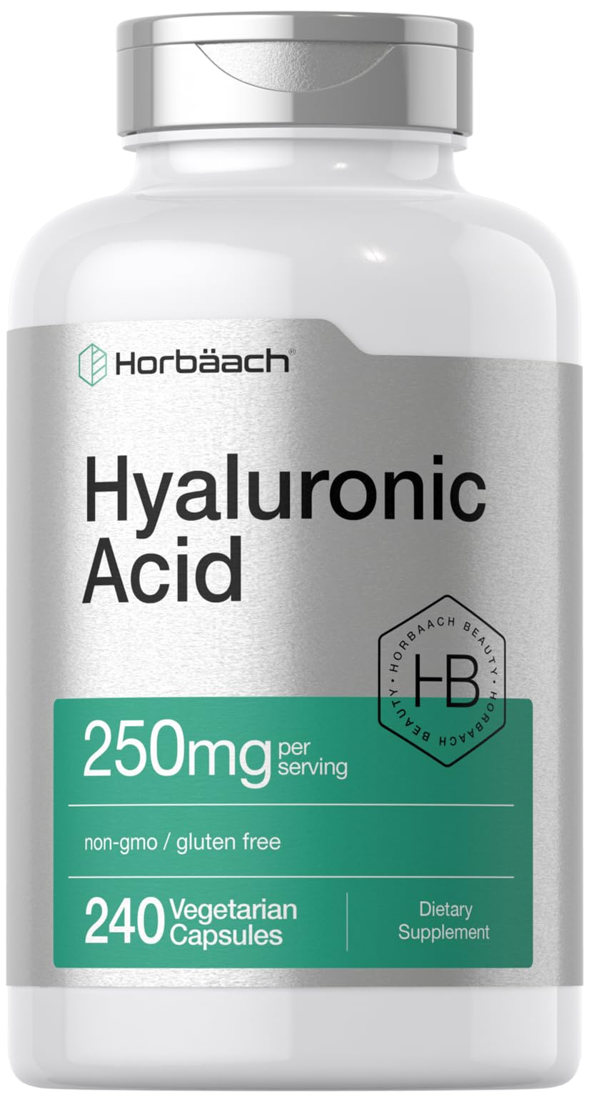 Horbäach Hyaluronic Acid capsules bottle label