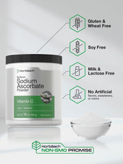 Ingredient label for Horbäach Buffered Sodium Ascorbate Powder