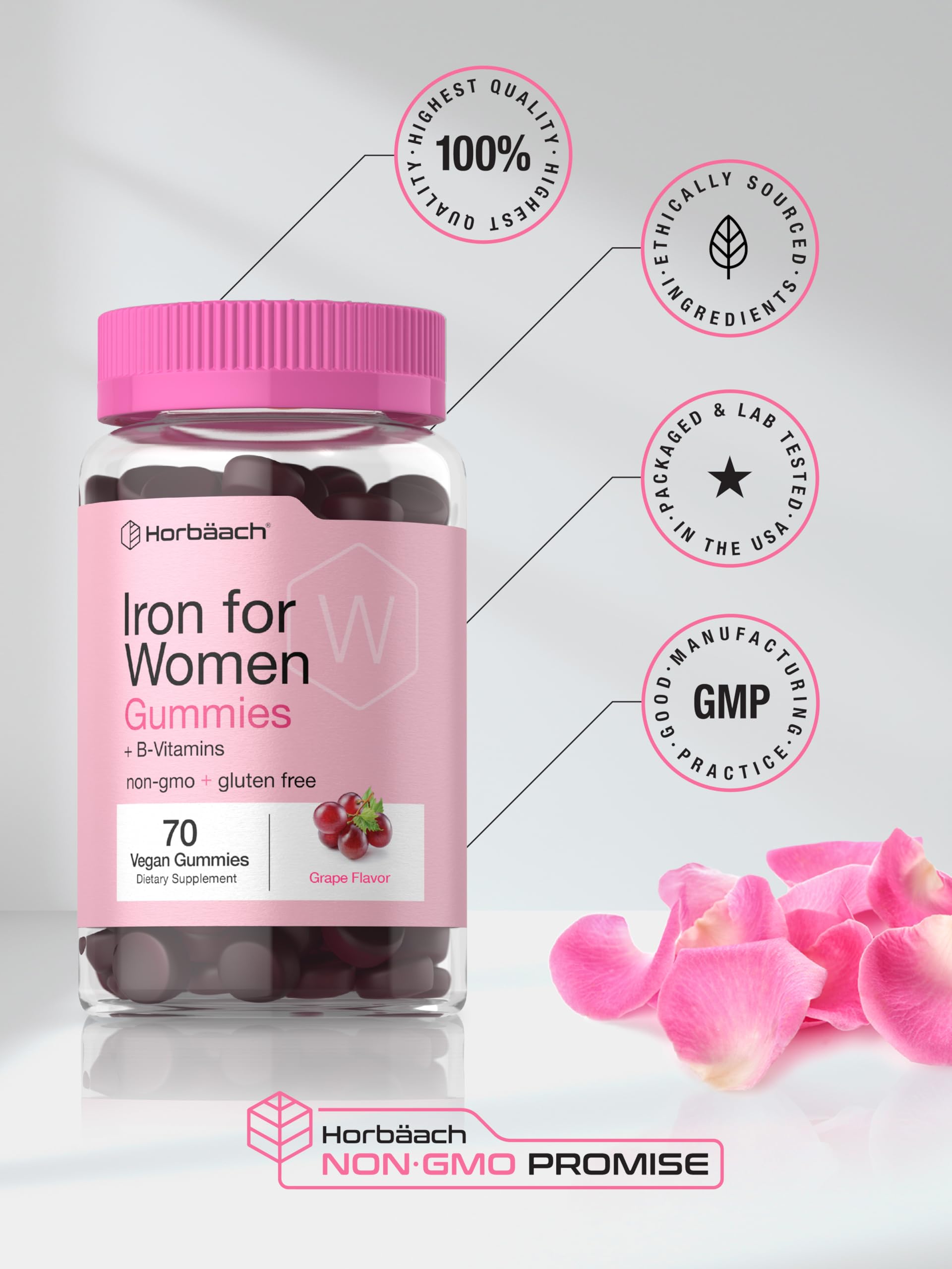 Laboratory tested seal and trusted ingredients