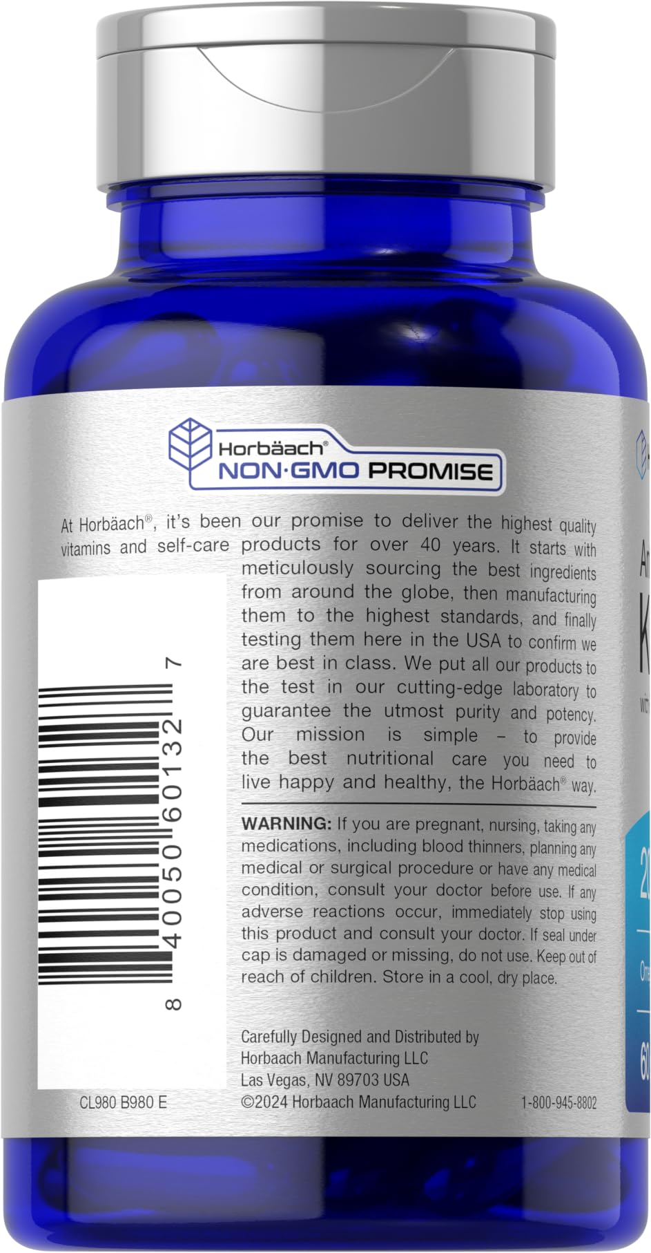 Non-GMO and gluten-free Krill Oil supplement packaging
