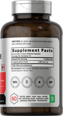 Close-up of L-Arginine 1000mg capsules