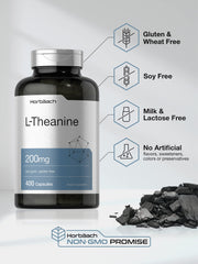 Close-up of Horbaach L-Theanine quick-release capsules