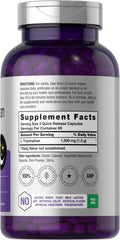 Front view of Horbäach L-Tryptophan 1500mg bottle, 240-count