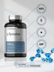 Ingredients and purity statement on Horbaach L-Tyrosine