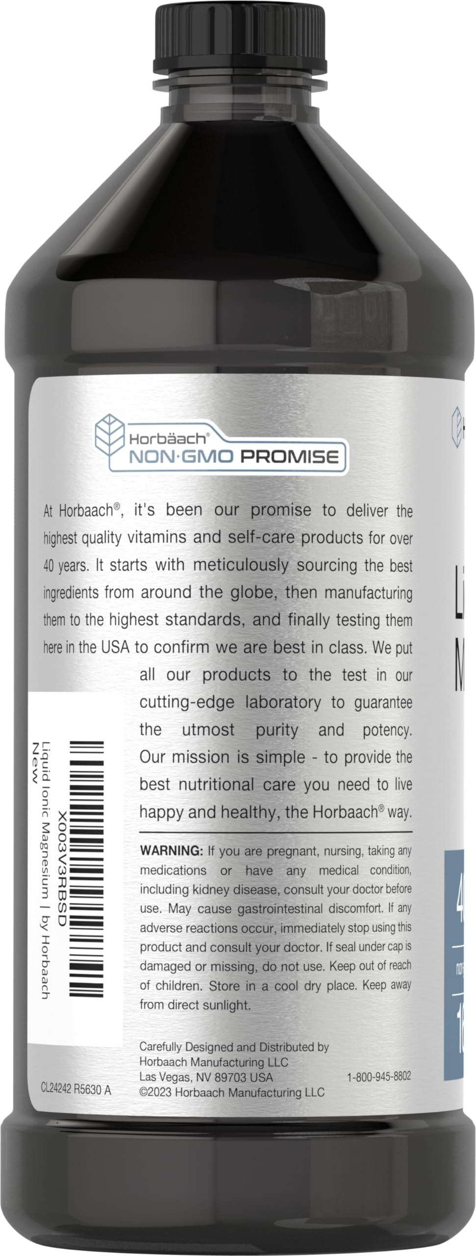 Vegetarian formula in liquid magnesium