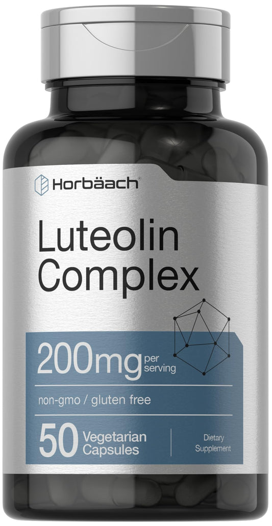 Bottle of Horbaach Luteolin Complex 50 Capsules