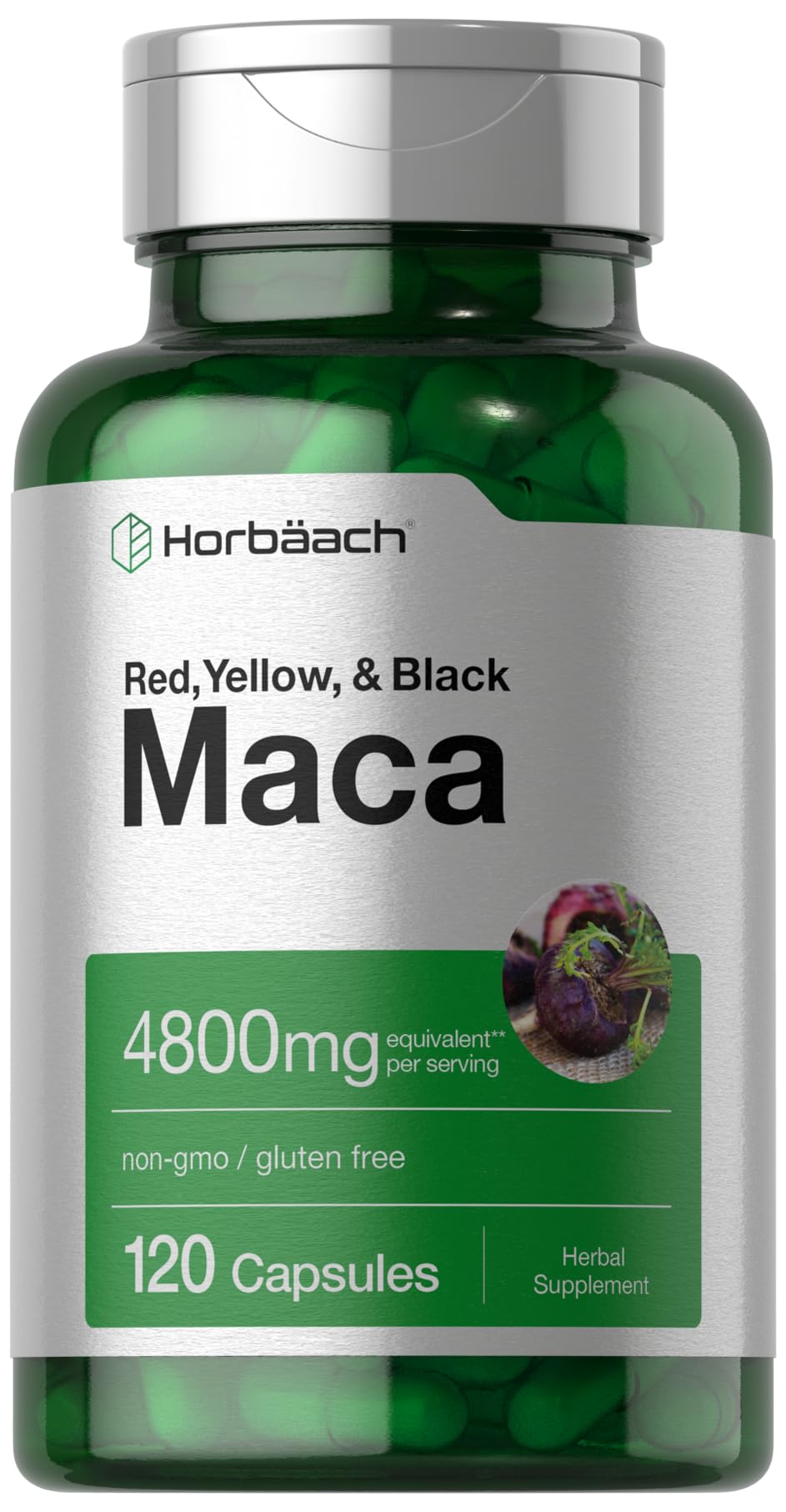 Horbäach Maca Root Capsules bottle - hero image