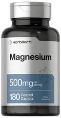 Horbäach Magnesium 500mg 180 Caplets - Front View