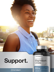 Rear label details of Horbäach Magnesium Citrate supplement