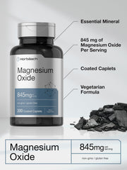 Packaging of Horbaach Magnesium Oxide 845 mg bottle