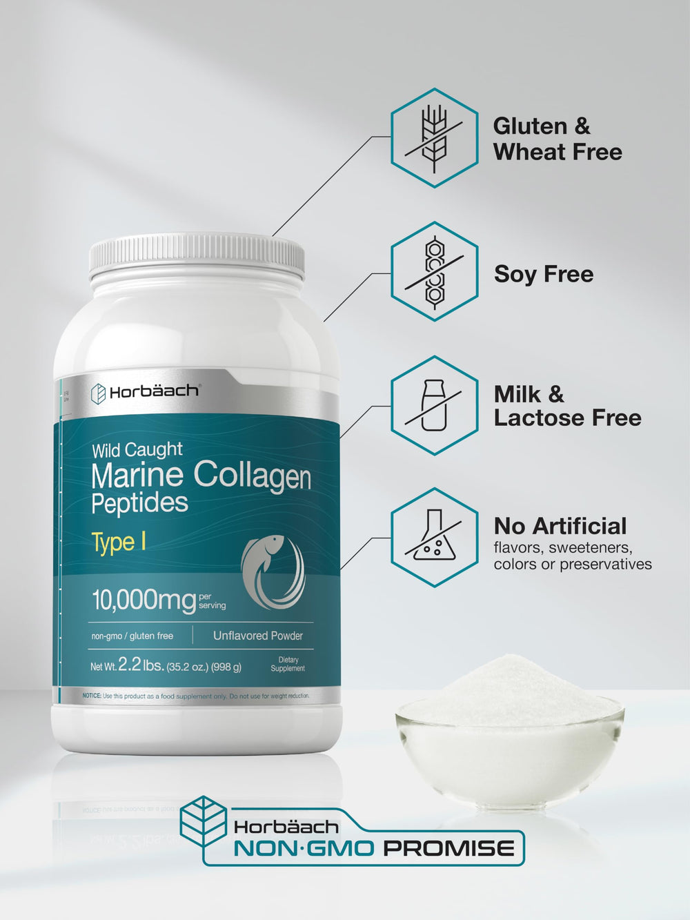 Illustration of Type I marine collagen peptides