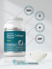 Serving scoop of Horbäach Marine Collagen powder