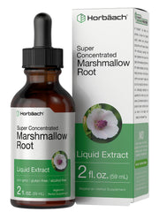 Front view of Horbäach Marshmallow Root Extract Tincture 2 oz bottle