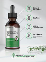 Ingredients panel for Horbäach Marshmallow Root Extract Tincture