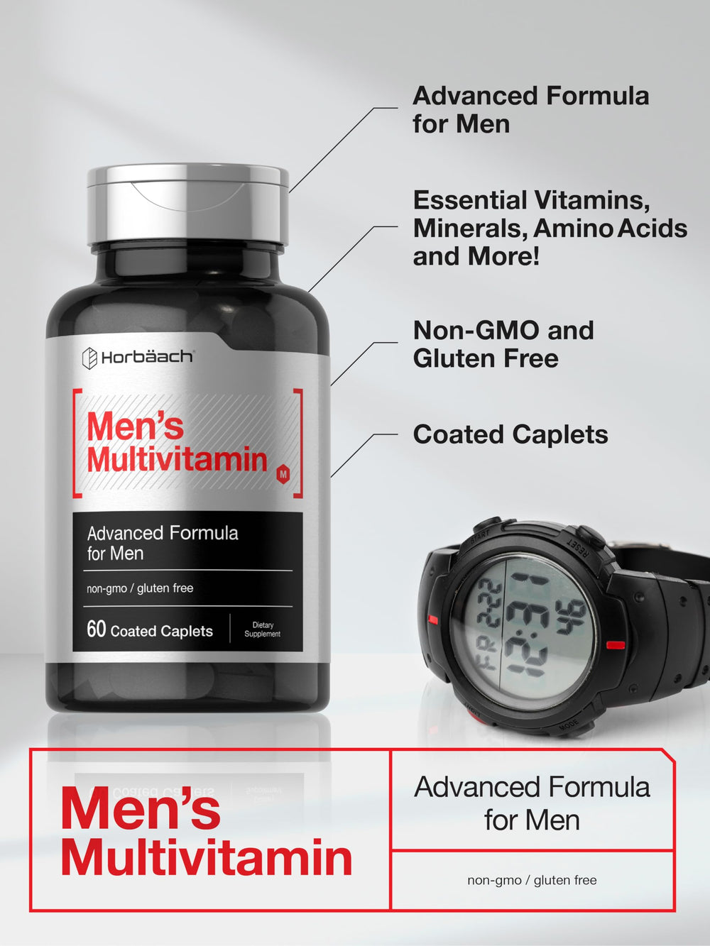 Vitamins and minerals included in Horbäach formula