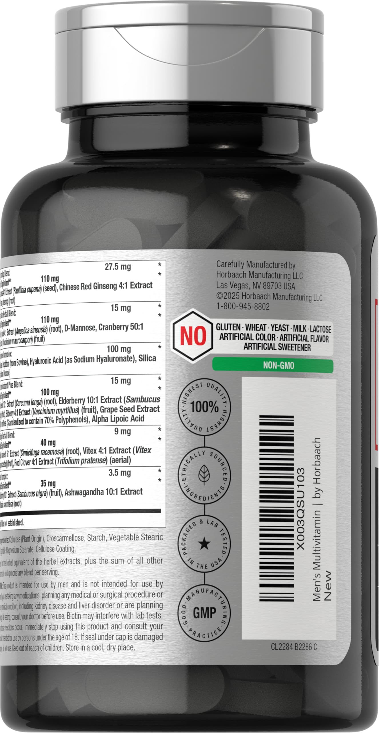 Calcium and Magnesium highlighted on the 50+ formula