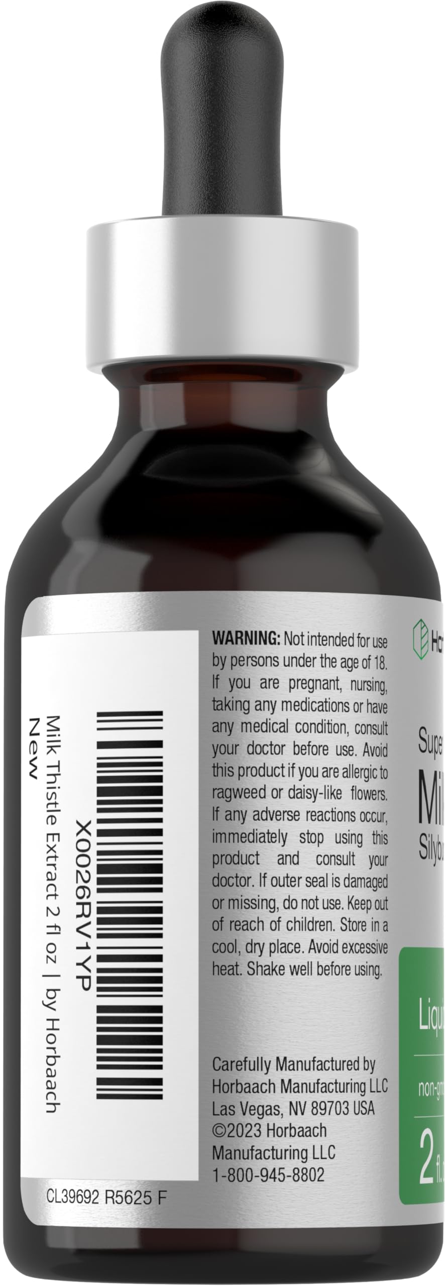 Milk thistle extract ingredients panel