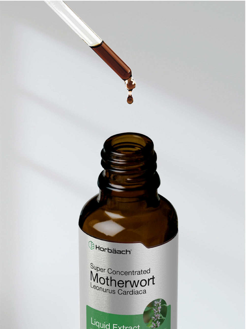 Dropper inserted into bottle for tincture