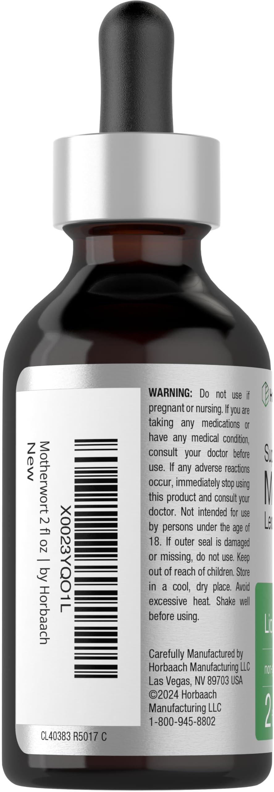 Label showing Leonurus cardiaca on bottle