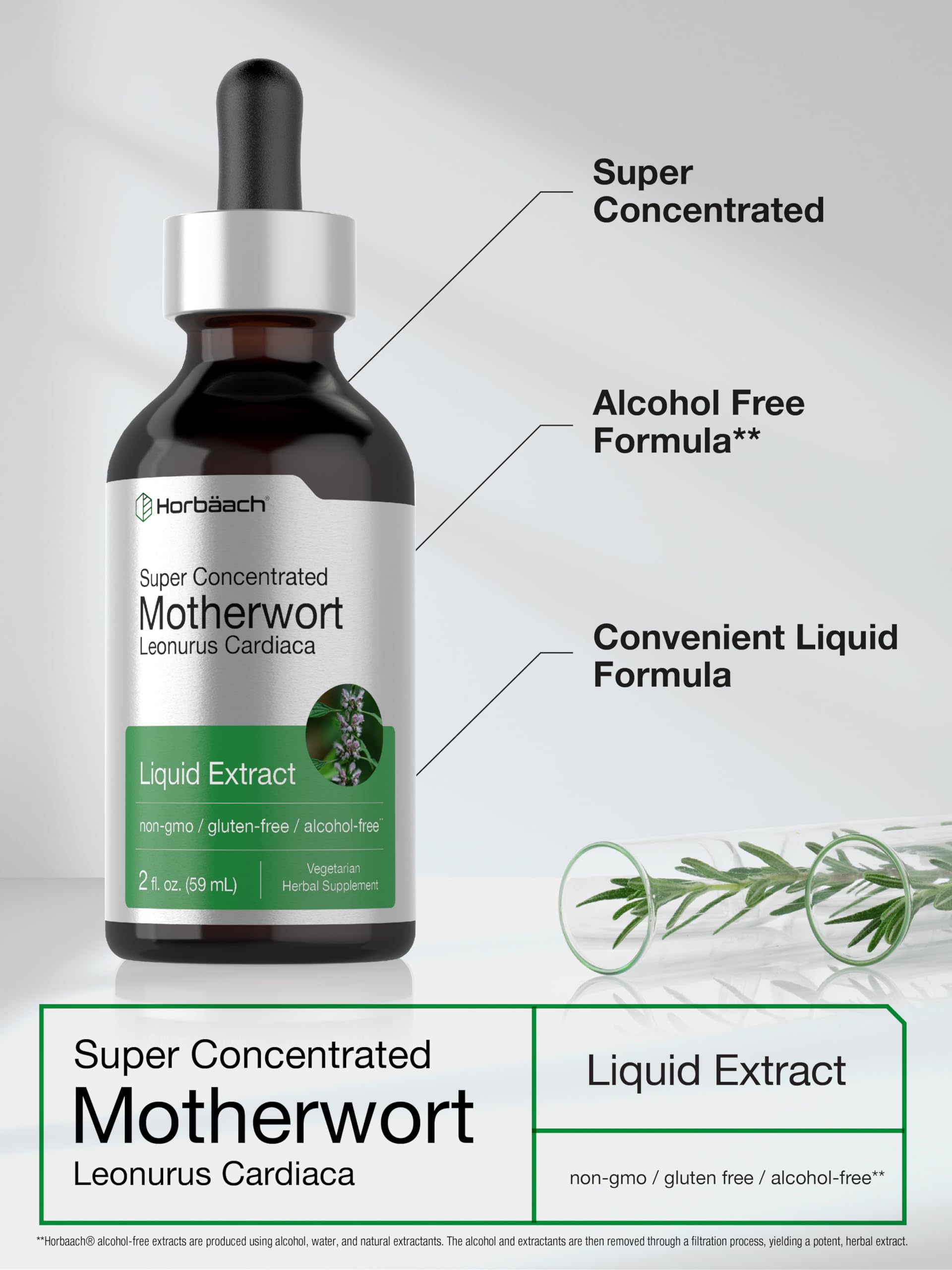 Bottle with box packaging for Horbaach Motherwort tincture
