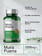 Muira Puama root extract ingredient and serving information