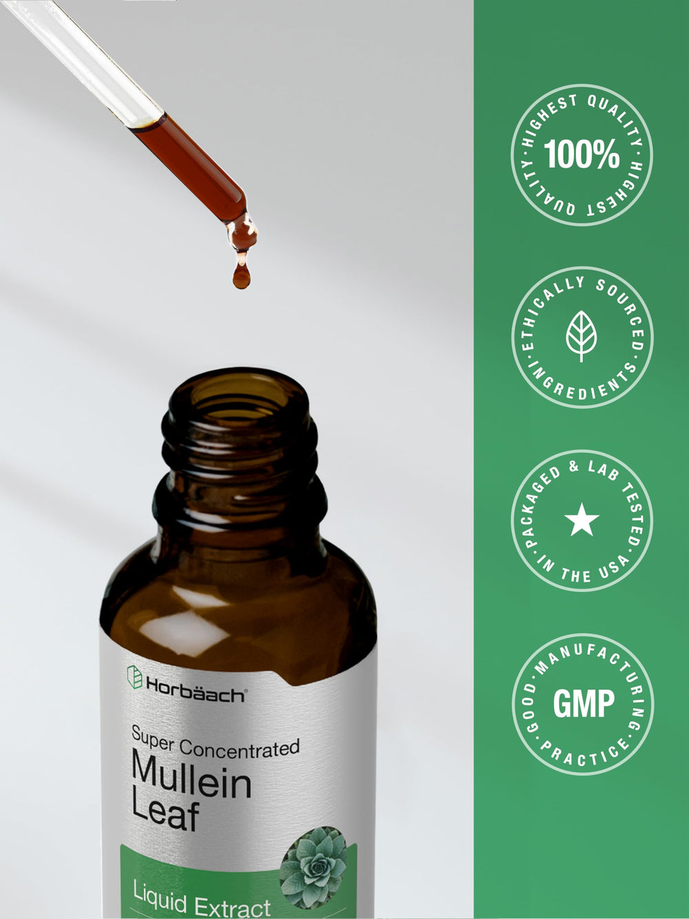 Laboratory-tested Horbaach Mullein Leaf Extract Drops