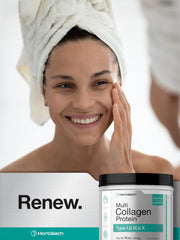 Serving scoop beside Horbaach collagen powder