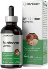 Horbäach Mushroom Complex bottle label and branding