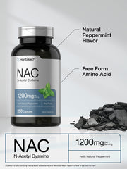 Horbäach NAC peppermint flavor bottle packaging