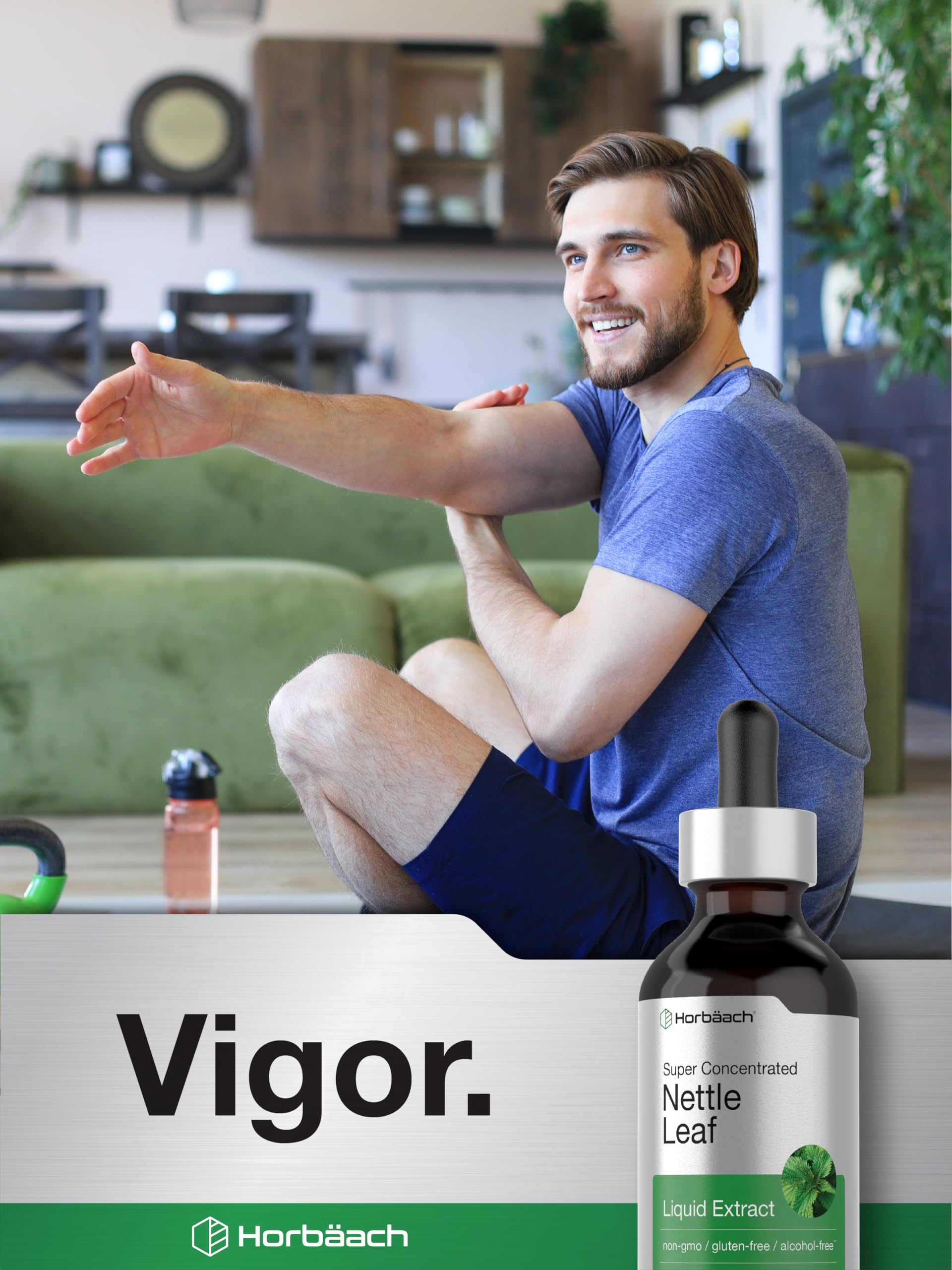 Vegetarian liquid supplement nettle tincture