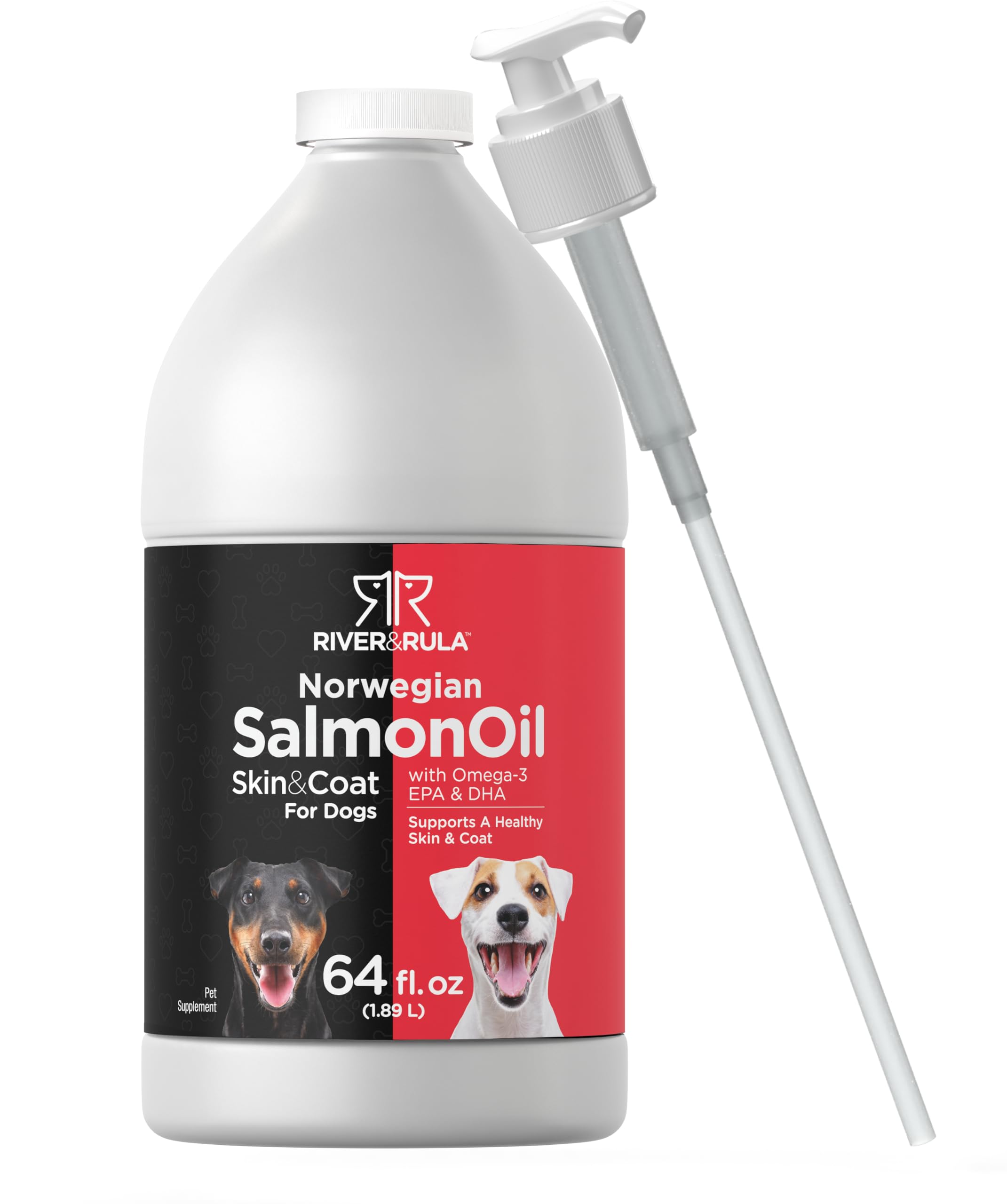 Horbaach Norwegian Salmon Oil for Dogs 64oz bottle